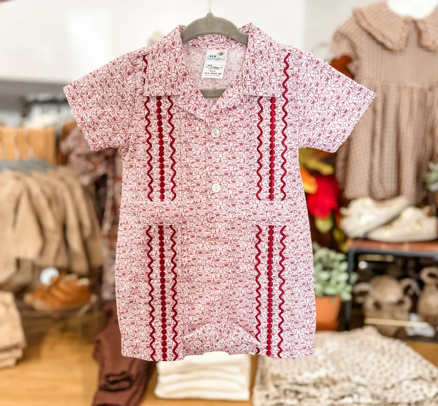 Maroon Game Day Romper || Tailgate Collection