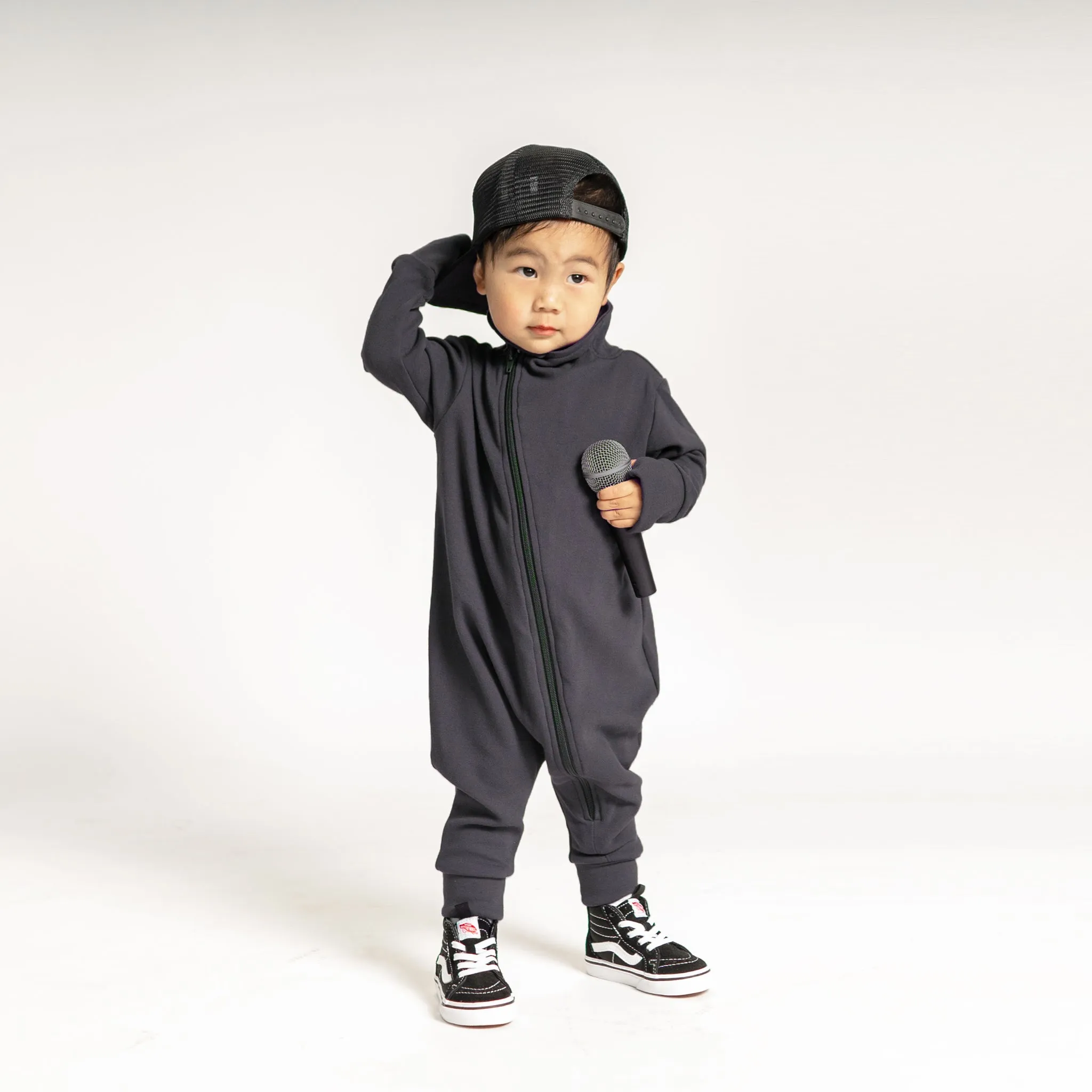 Maverick Romper - Charcoal