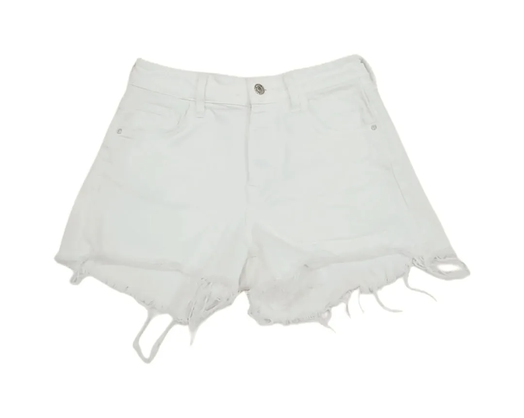 Mavi White Denim Short's - 25 (x-small)