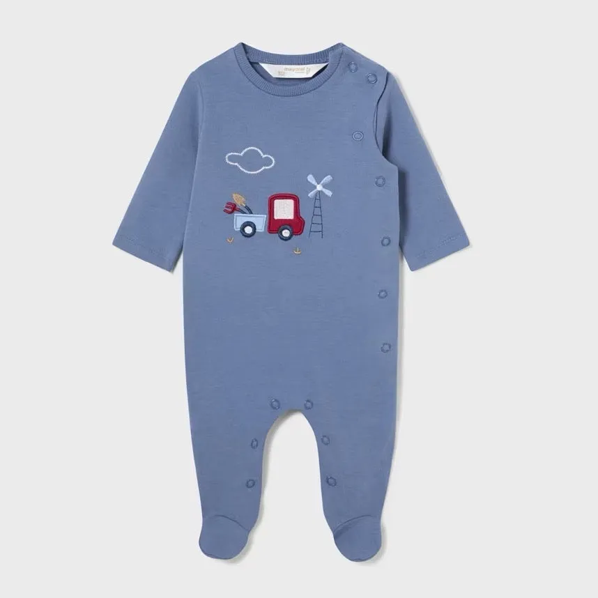 Mayoral Baby Boys Sleepsuit 2796 Blue Truck