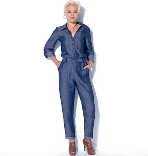 McCall's Pattern M7330 Misses' button-Up Rompers and Jumpsuits