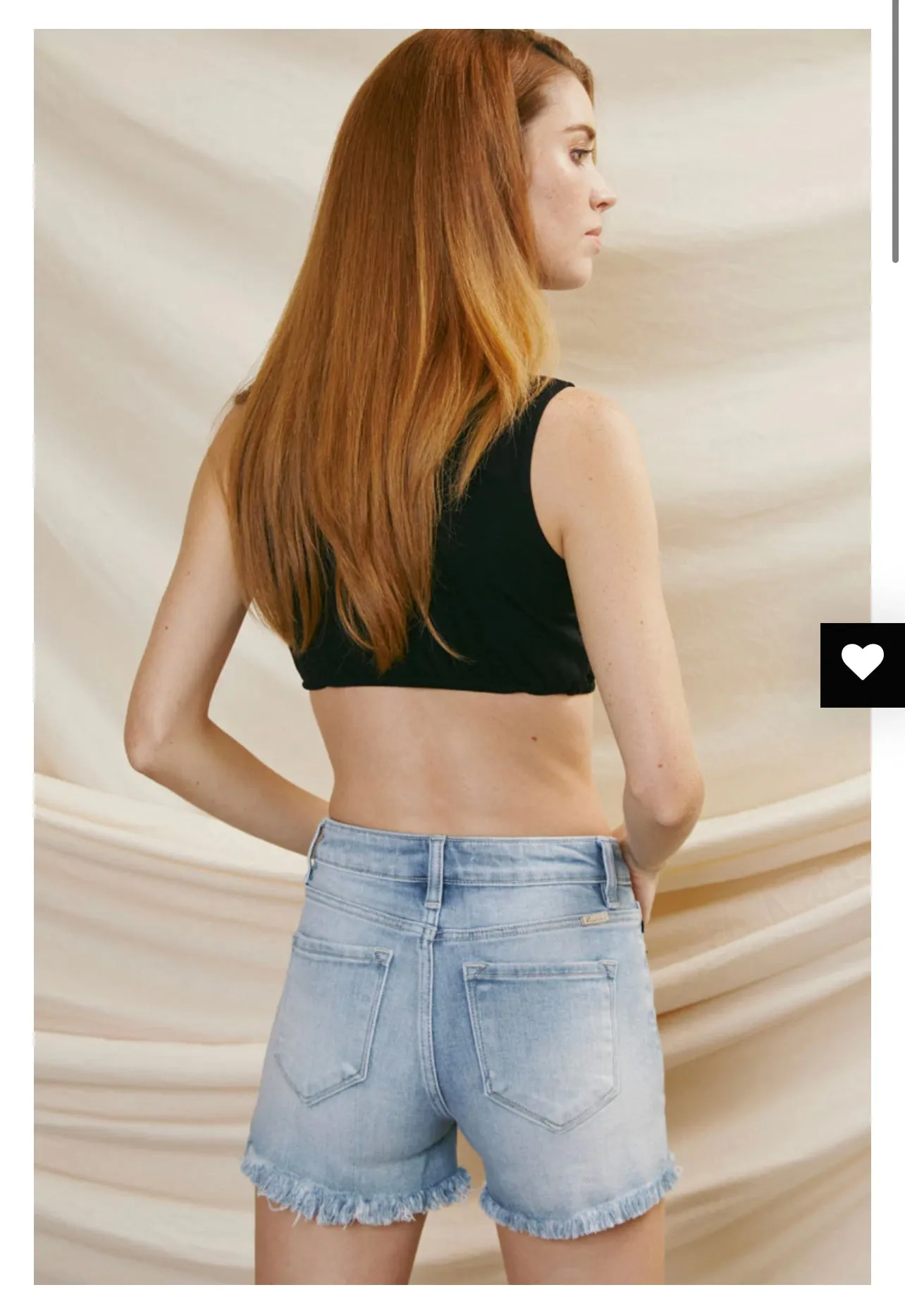 MED WASH HIGH RISE SHORTS