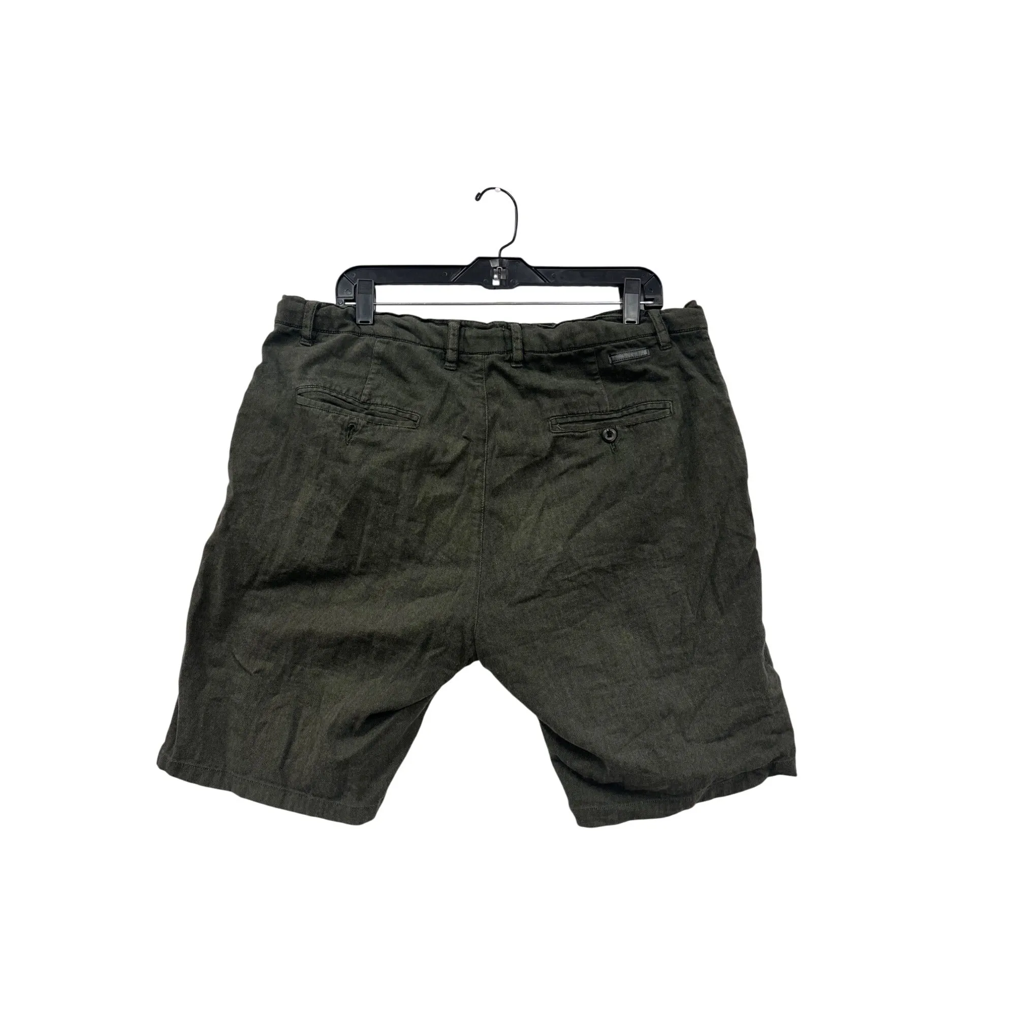 Mens Civil Society Olive Green Drawstring Shorts Size 36 #6769