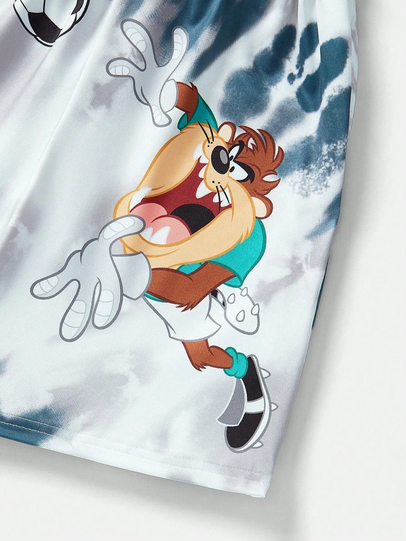 Mens tie dye t shirts|  Boy's Cool Grey Tie-Dye Cartoon T-Shirt