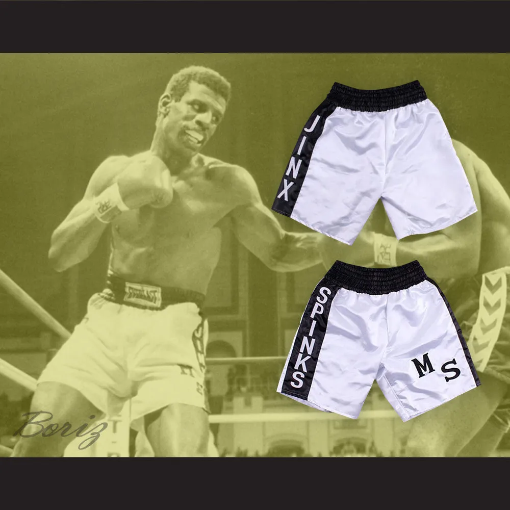 Michael 'Jinx' Spinks White Boxing Shorts