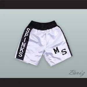 Michael 'Jinx' Spinks White Boxing Shorts