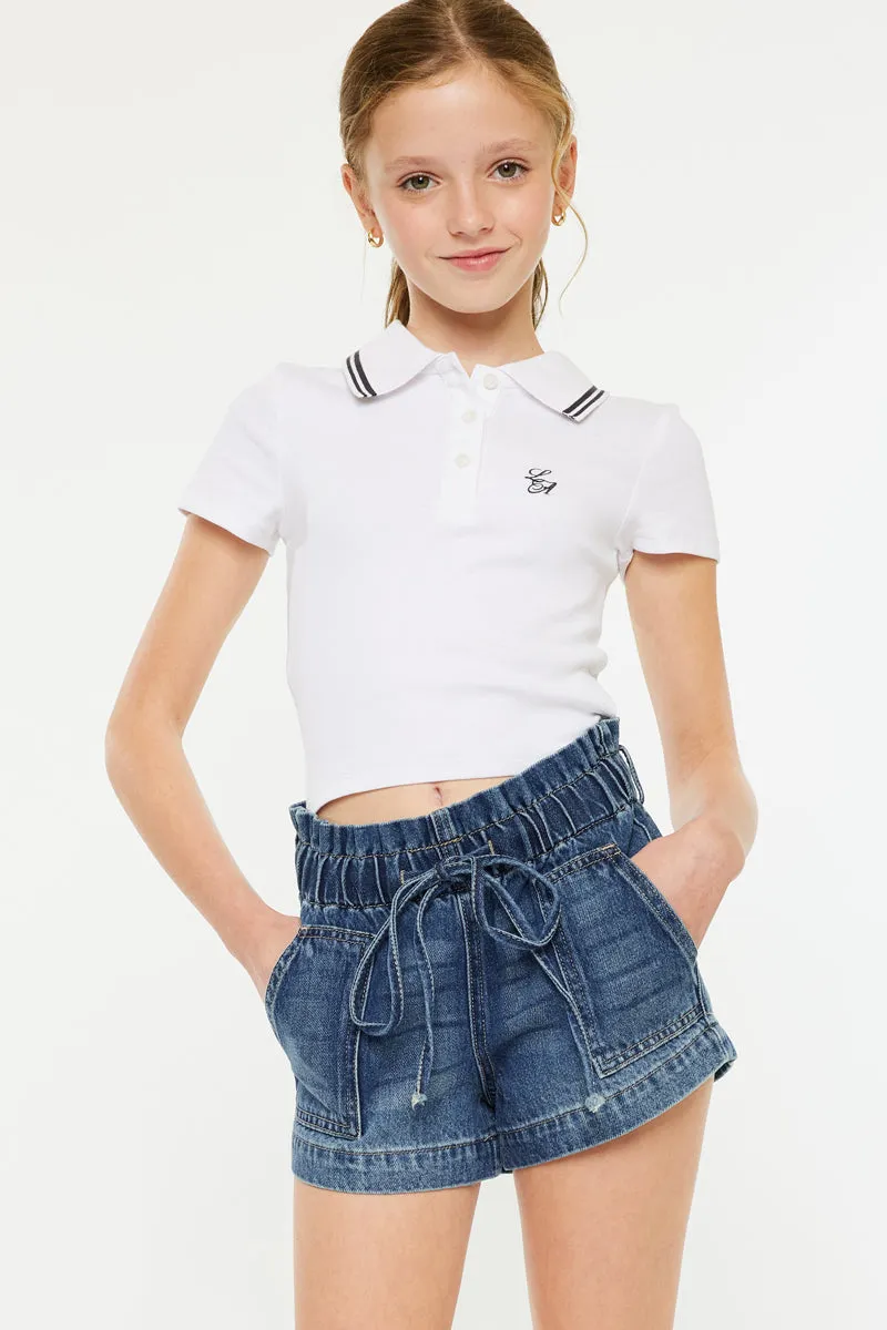 Mimi Paper Bag Kids Shorts