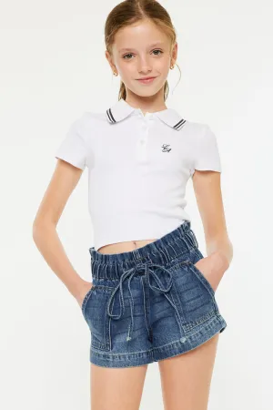 Mimi Paper Bag Kids Shorts