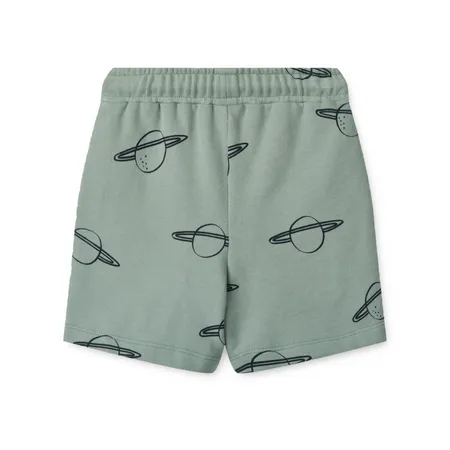 Mint Printed Planets Shorts
