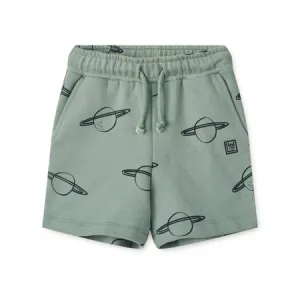 Mint Printed Planets Shorts