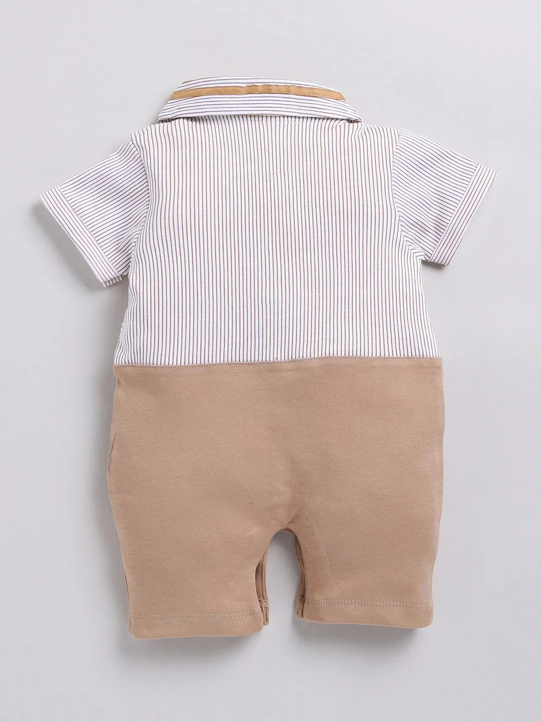 Moms Love Infant Boys Pure Cotton Colourblocked Rompers