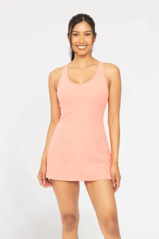 MONO B Twist Racerback Fit-and-Flare Dress