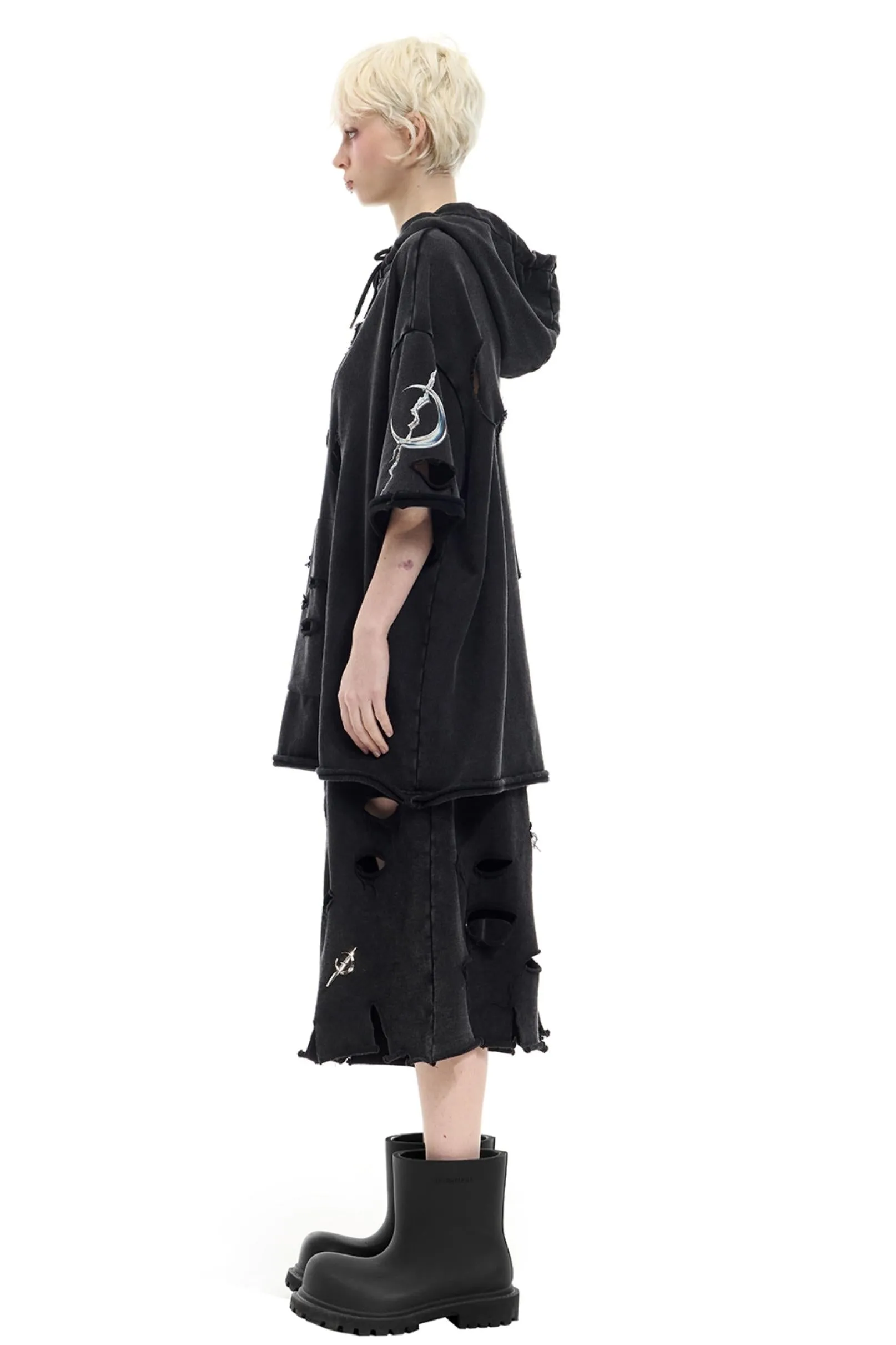 Moon Cut-Out Sweatshirt