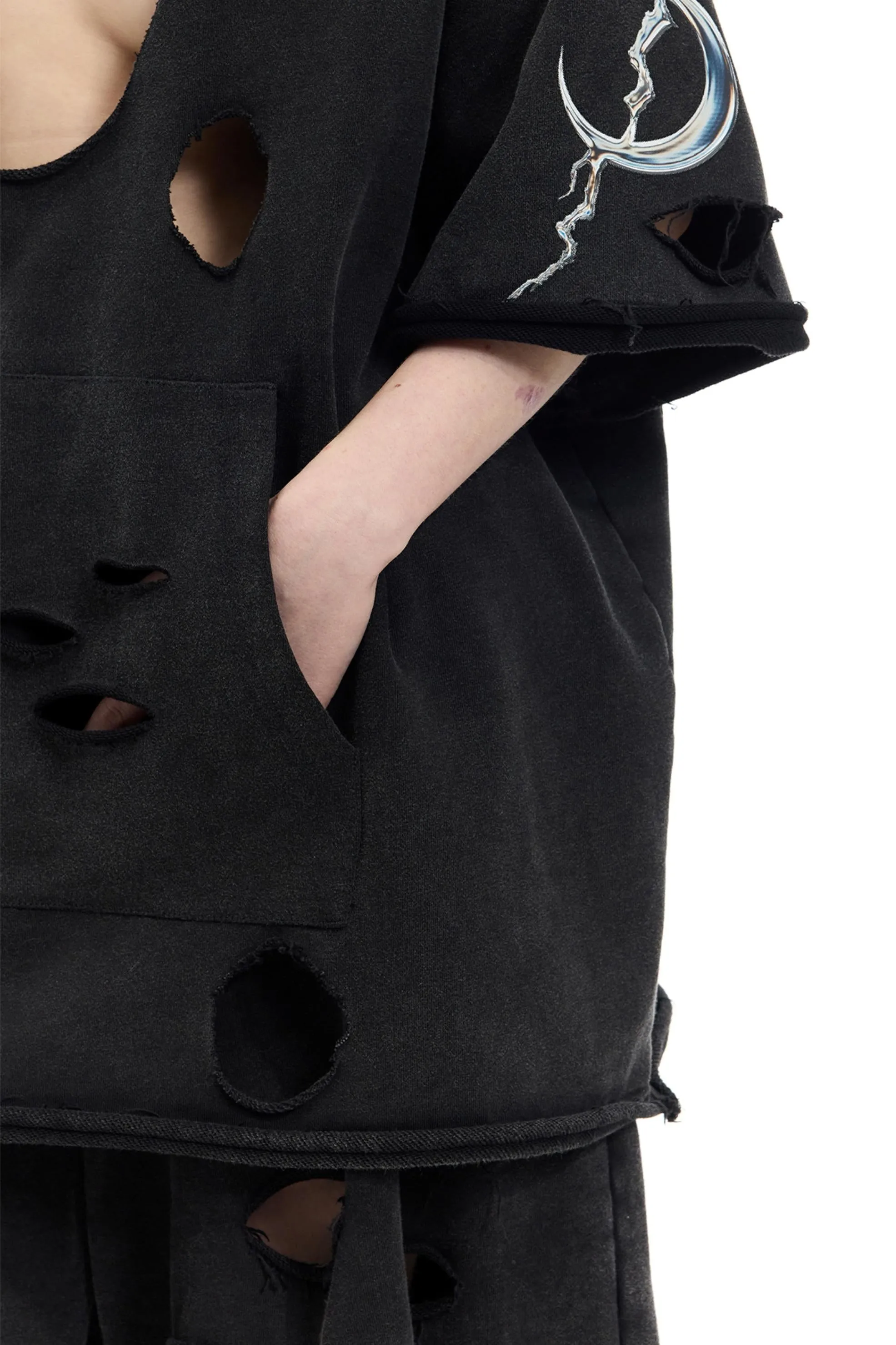 Moon Cut-Out Sweatshirt