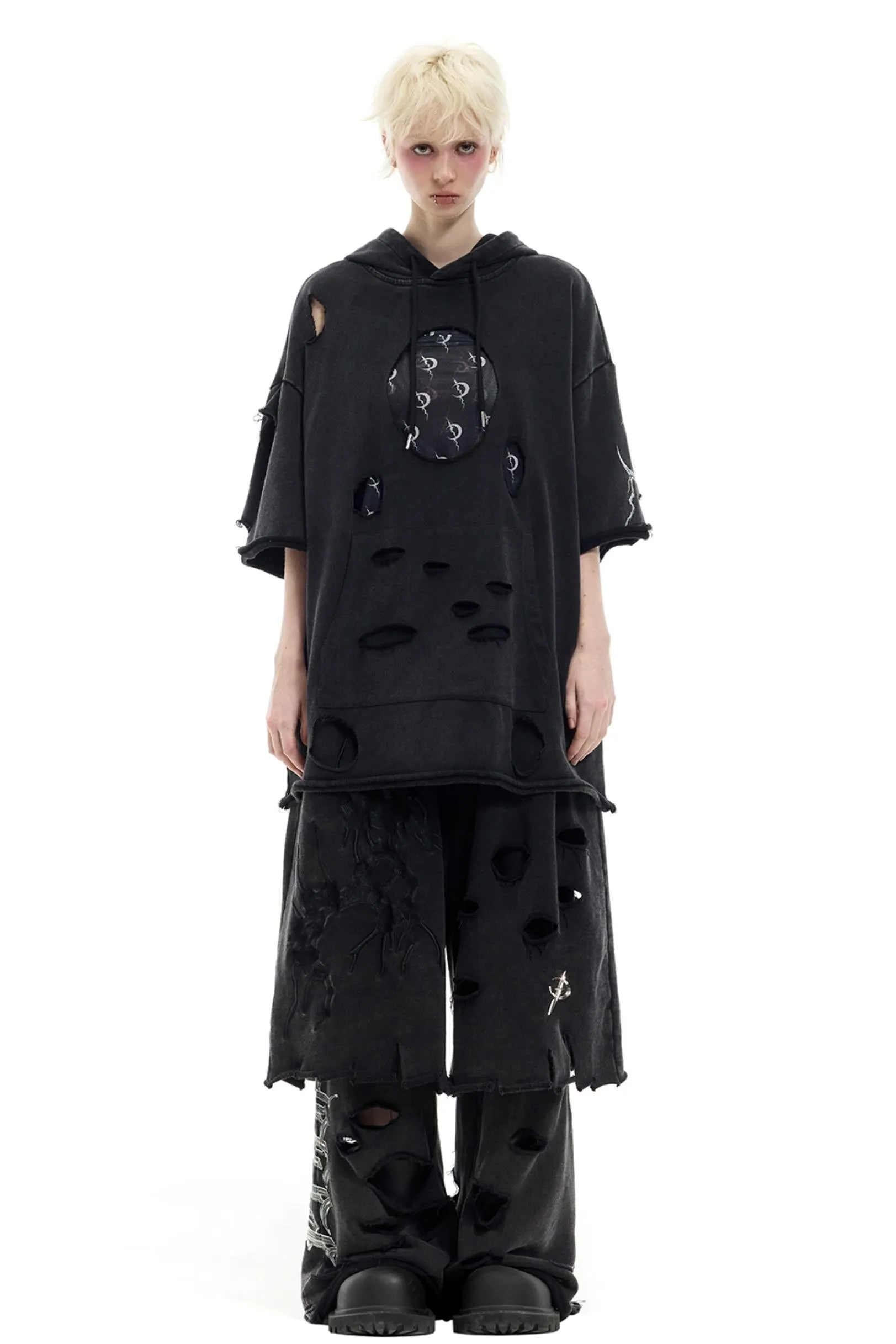 Moon Cut-Out Sweatshirt