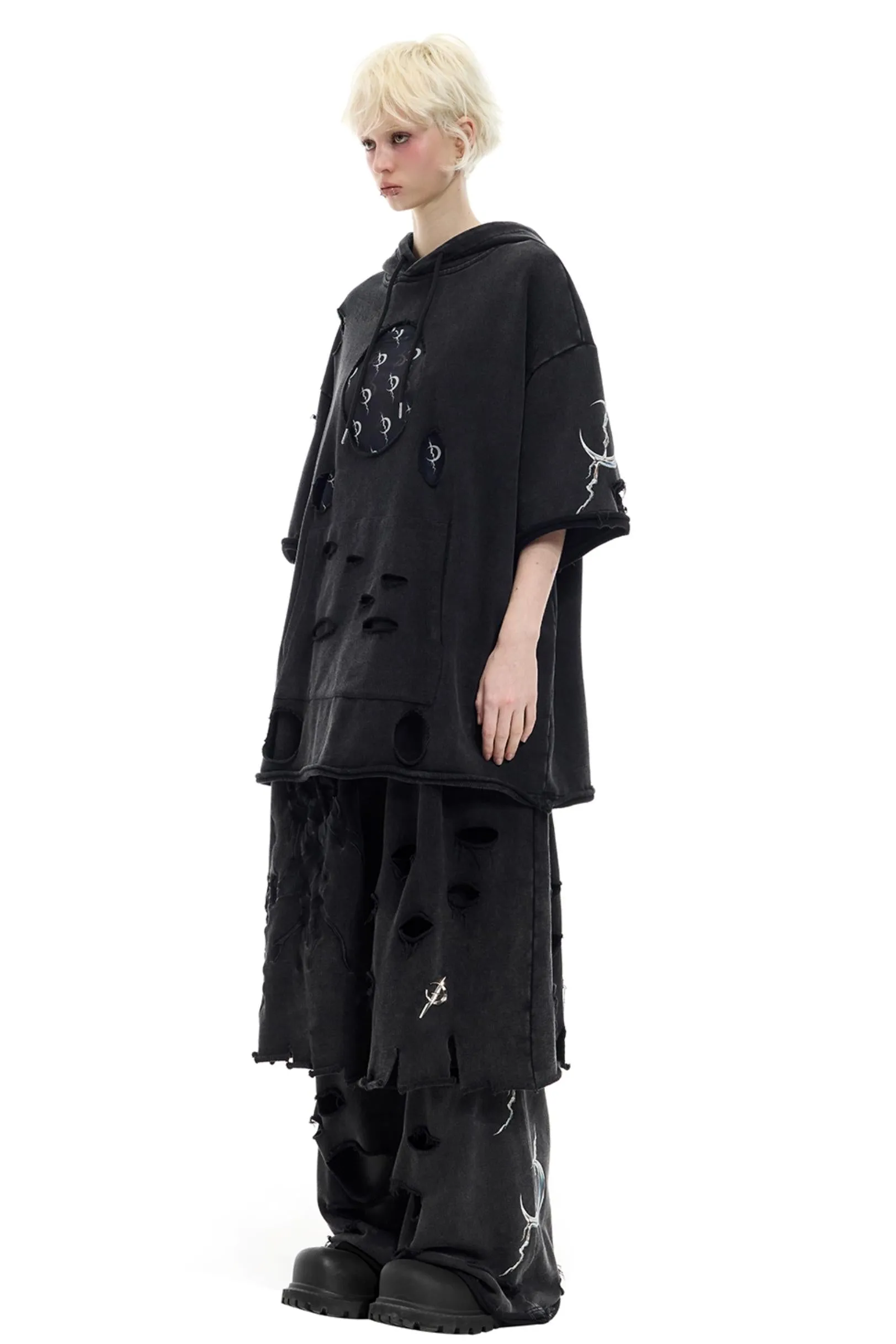 Moon Cut-Out Sweatshirt