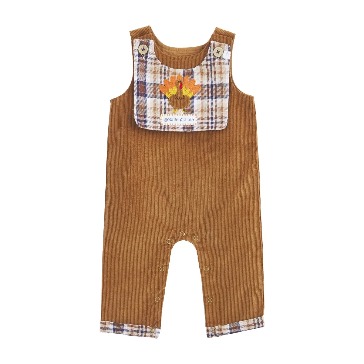 Mud Pie Corduroy Longall & Turkey Bib Set