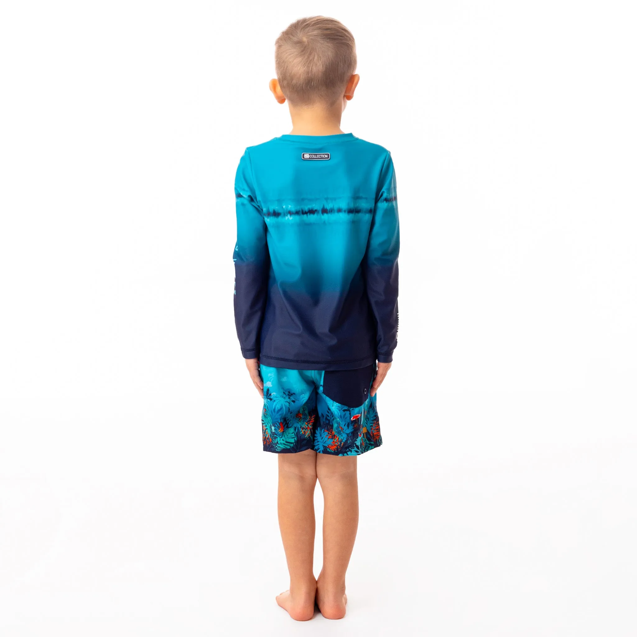 Nano Tropical Frog Print Boardshorts