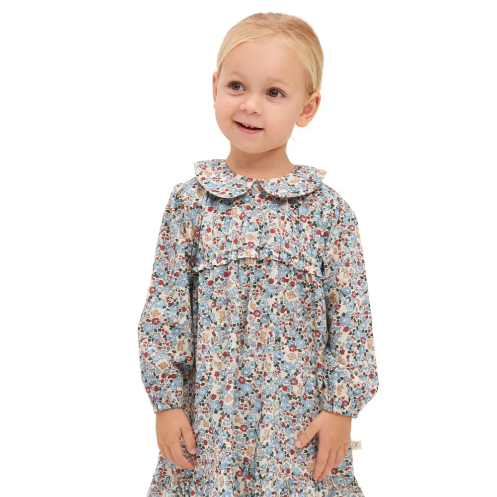 Natascha dress - Flora bunnies rouge