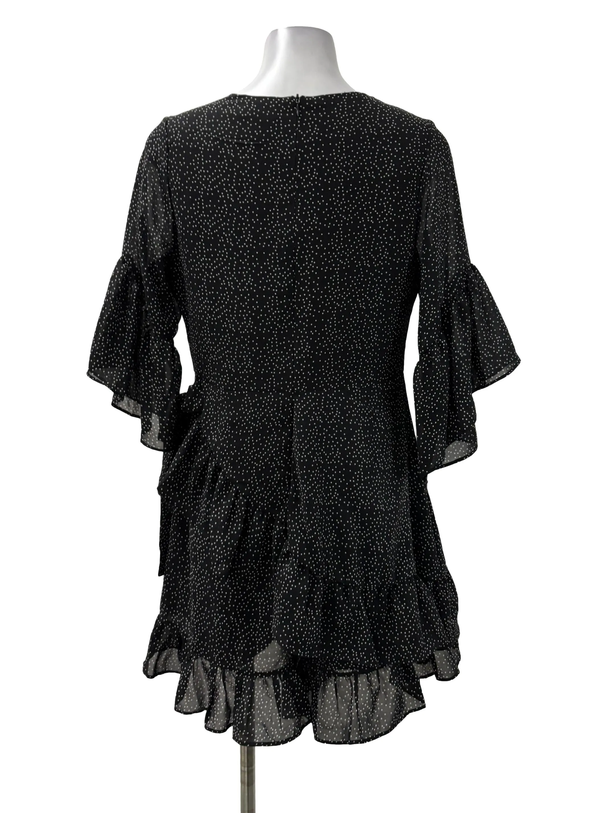 Navy Blue Button Down Tie Front Romper