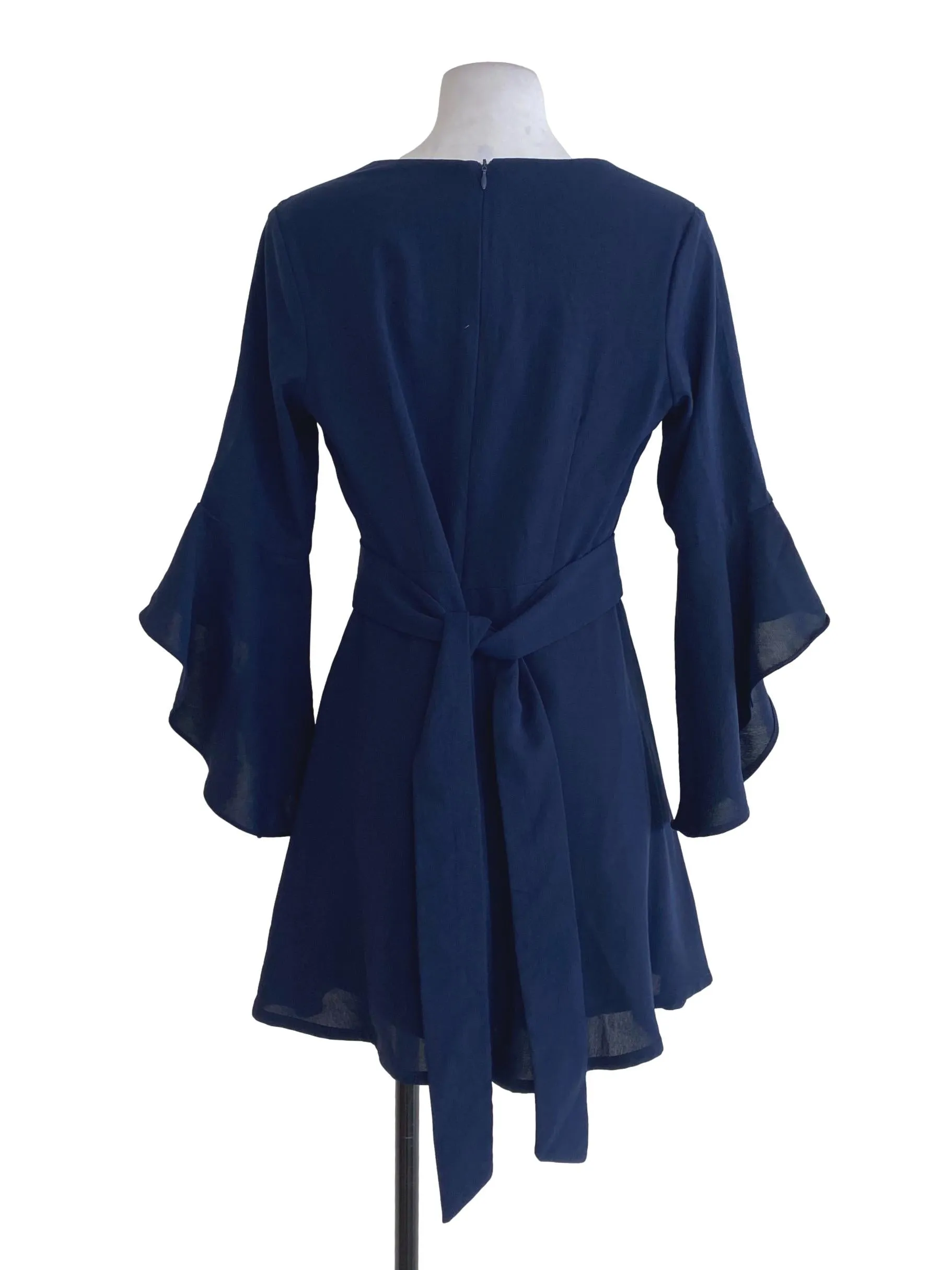 Navy Blue V Neck Rompers
