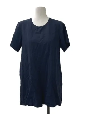 Navy Round Neck Romper