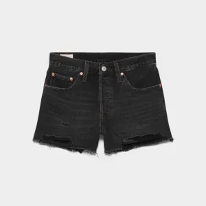 NEW Aritzia Levi's Premium 501 Original Shorts-Size 26-Black-Distressed