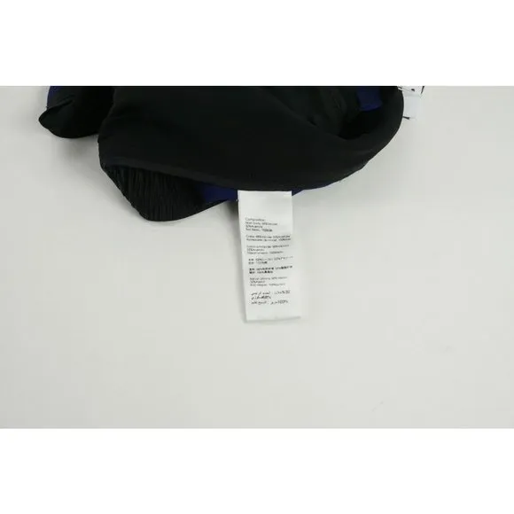 New Phillip Lim Damask Womens Sizes 00 / 8 Blue Black Satin Trim Jacquard Shorts