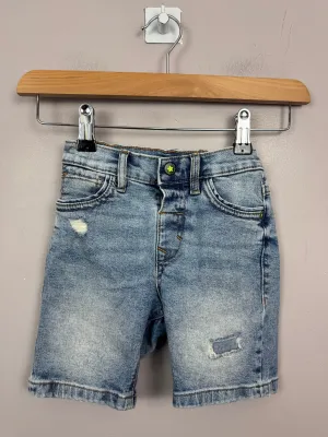Next distressed denim shorts 3-4y