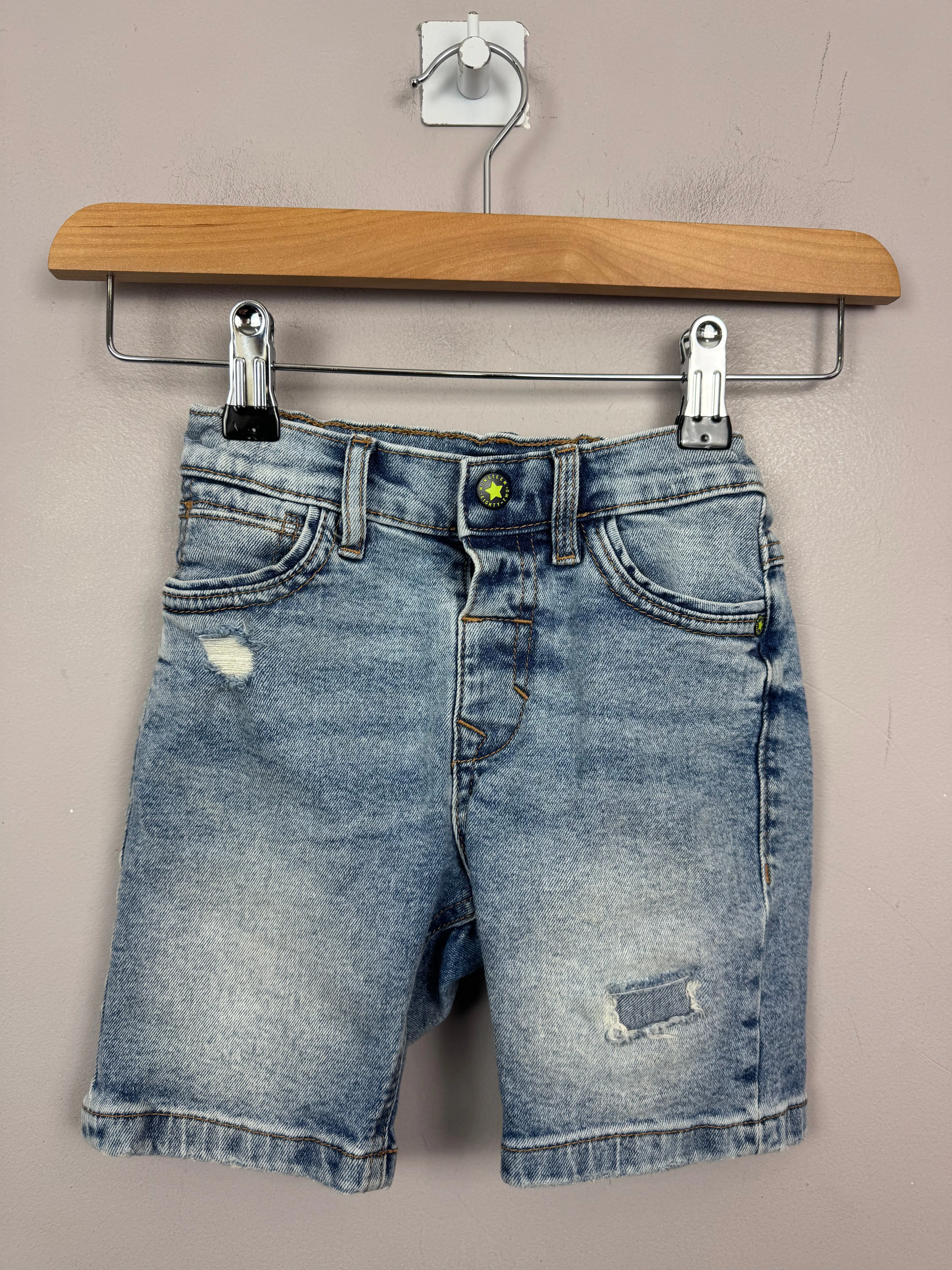 Next distressed denim shorts 3-4y