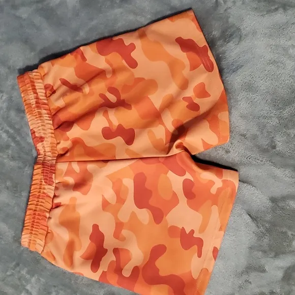 Niamer Orange Camo Drawstring Shorts Size L