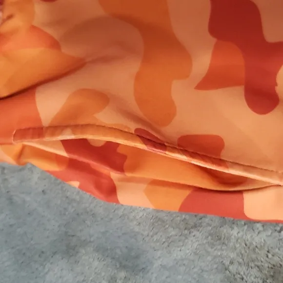 Niamer Orange Camo Drawstring Shorts Size L