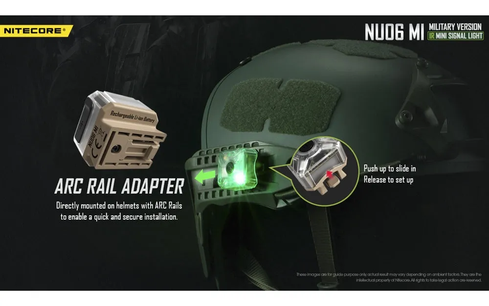 Nitecore NU06 MI Red Green Blue IR Infrared Signal and Safety Light