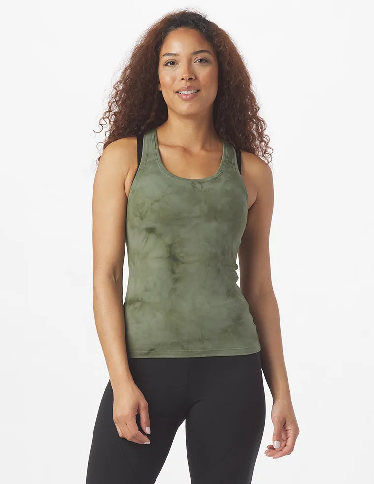 Notch Tank: Moss Tie-Dye