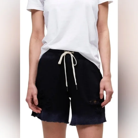 n:PHILANTHROPY Coco destroyed distressed sweat shorts