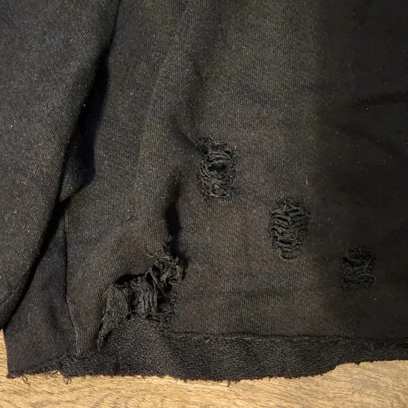 n:PHILANTHROPY Coco destroyed distressed sweat shorts