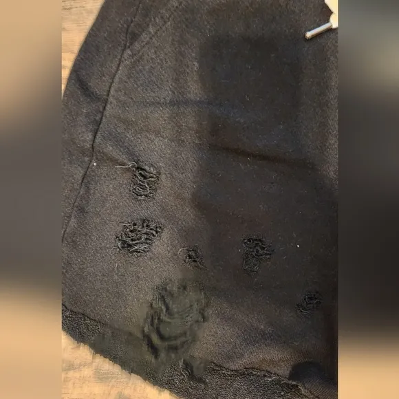 n:PHILANTHROPY Coco destroyed distressed sweat shorts