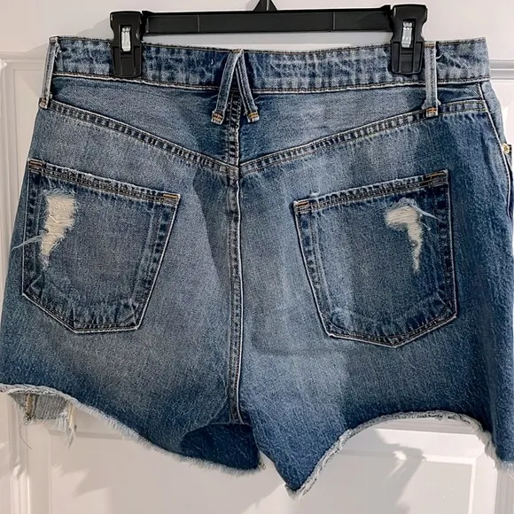 NWOT Bombshell Distressed High-Rise Denim Shorts