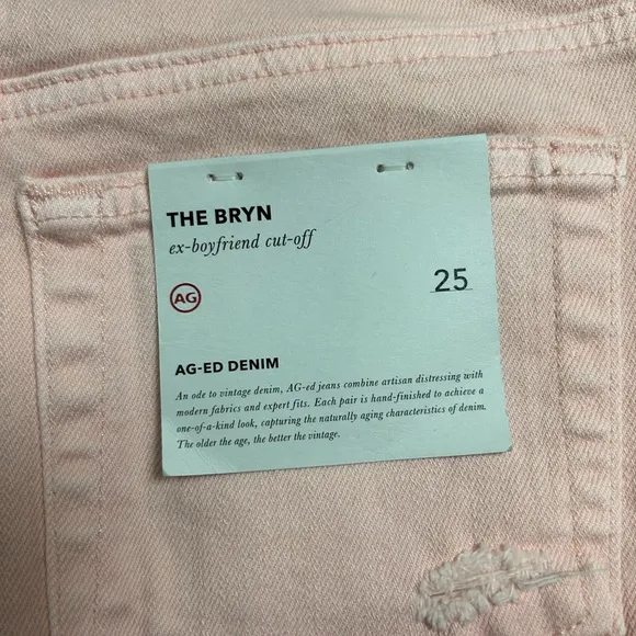NWT Adriano Goldschmied The Byrne Ex Boyfriend Cut Off Shorts Size 25  [063]