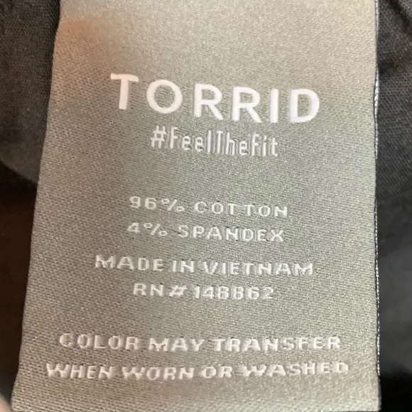 NWT Black Torrid rolled Shorts drawstring