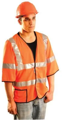 OccuNomix Class 3 Mesh Vests with 3M Scotchlite Reflective Tape, 4X-Large, Hi-Viz Yellow, LUX-HSCOOL3-Y4X