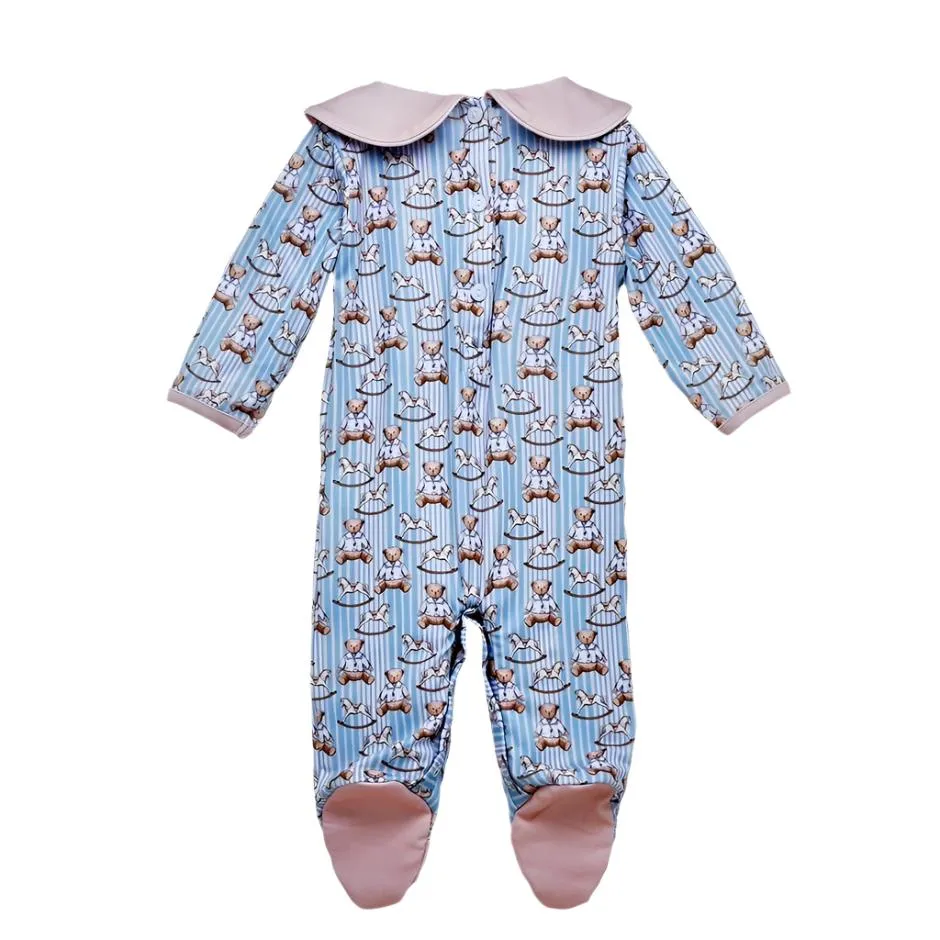 Ocean Baby Boys Vintage TeddyBear Sleepsuit (NB-12M)