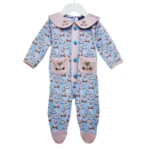 Ocean Baby Boys Vintage TeddyBear Sleepsuit (NB-12M)