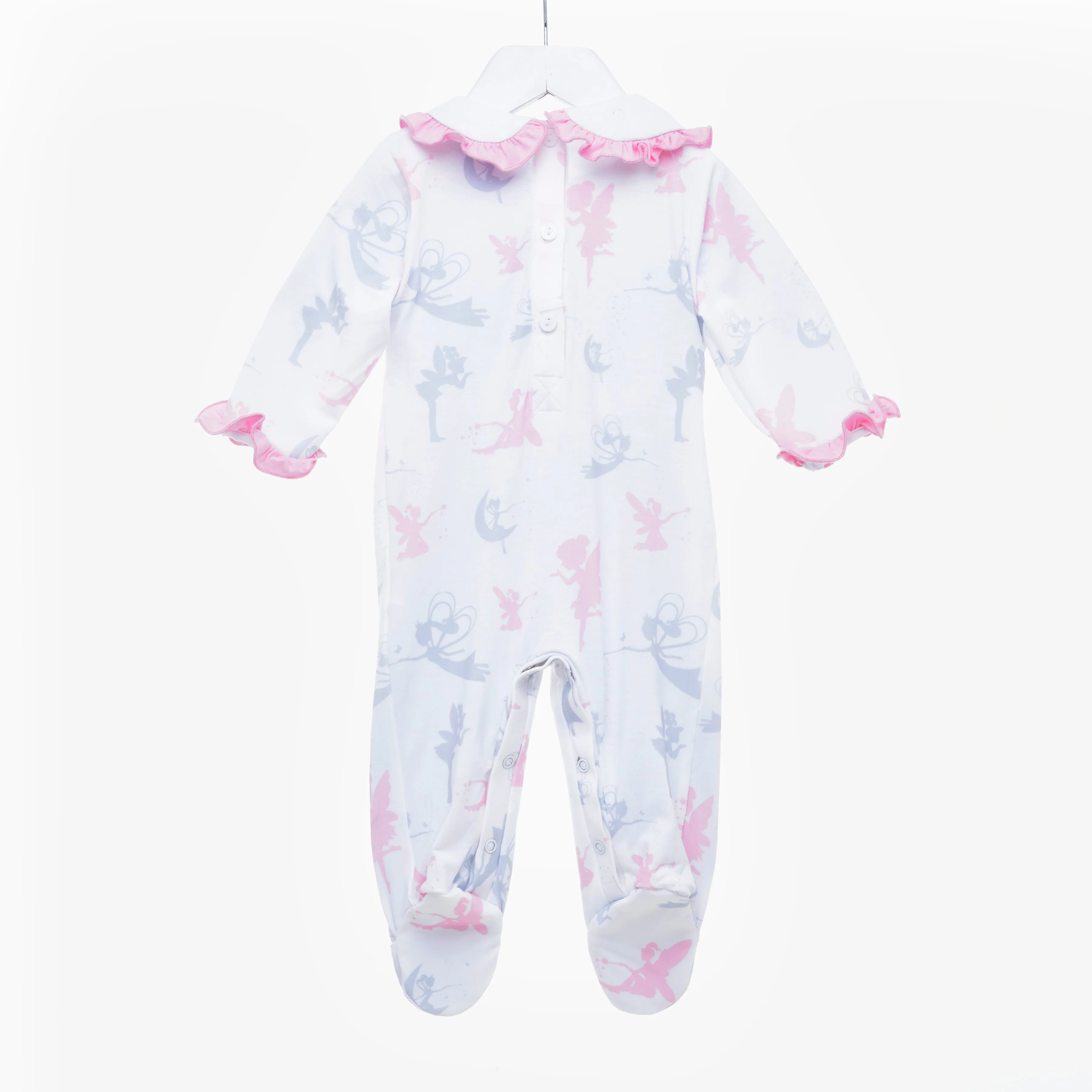 Ocean Baby Girls Smocked Fairy Sleepsuit & Headband Set (NB-18M)