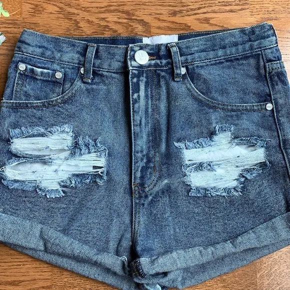 ONE by ONE TEASPOON outlaws distressed denim shorts (26) ✨