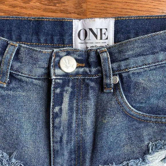 ONE by ONE TEASPOON outlaws distressed denim shorts (26) ✨