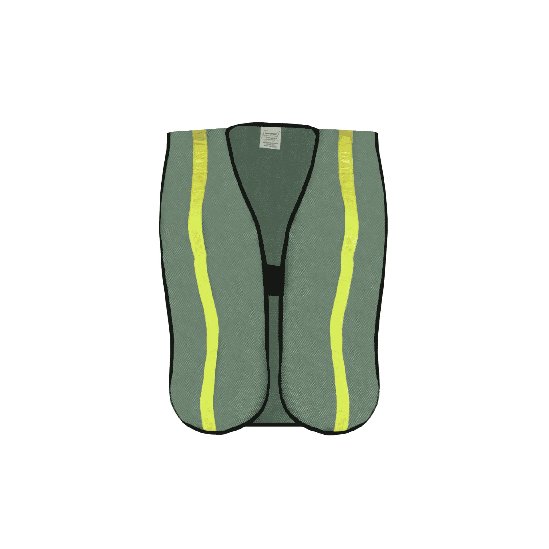 One Size Fits All Economy Safety Vest 1" Lime Tape (3 Colors)