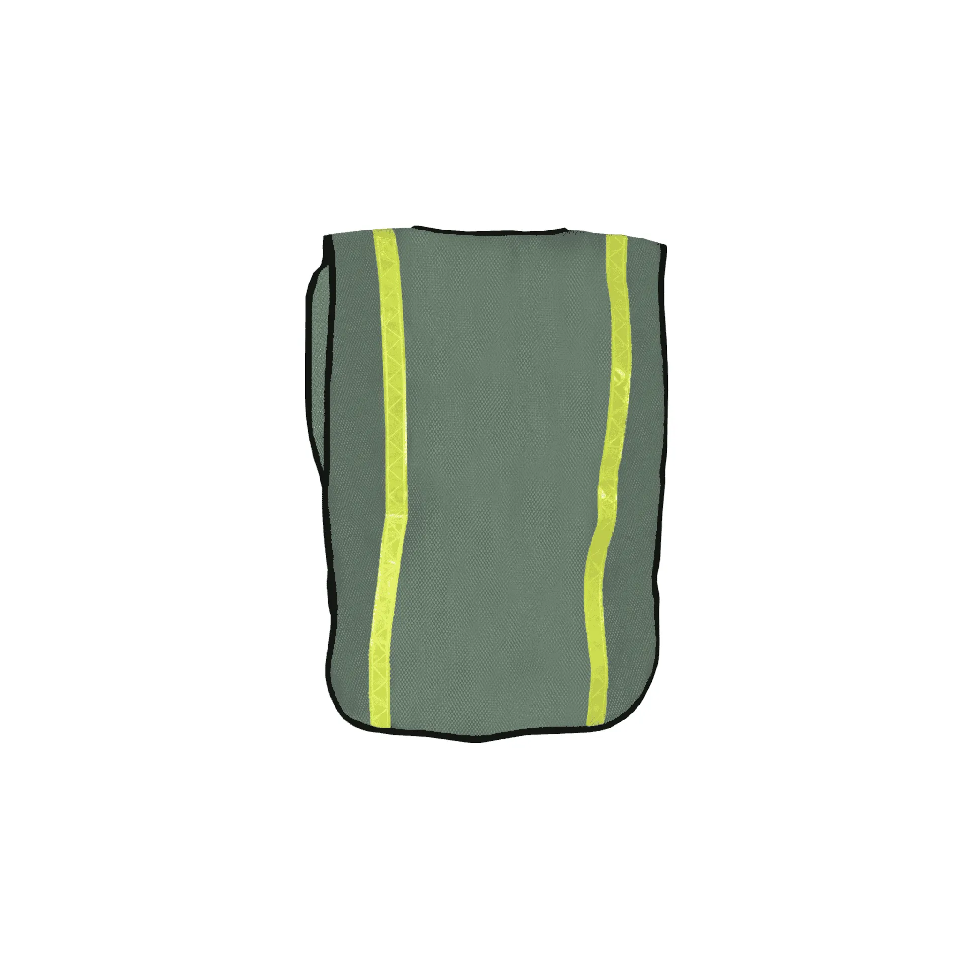 One Size Fits All Economy Safety Vest 1" Lime Tape (3 Colors)