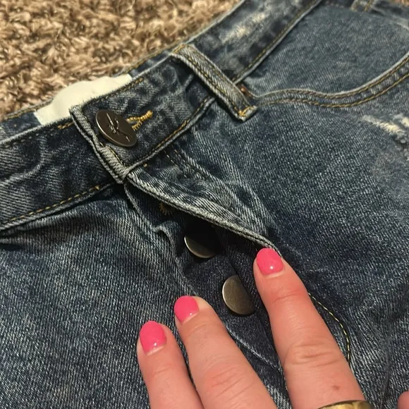 One Teaspoon Bandits Jean Denim Shorts Size 27