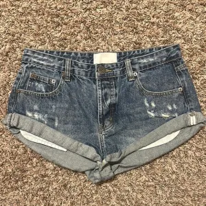 One Teaspoon Bandits Jean Denim Shorts Size 27